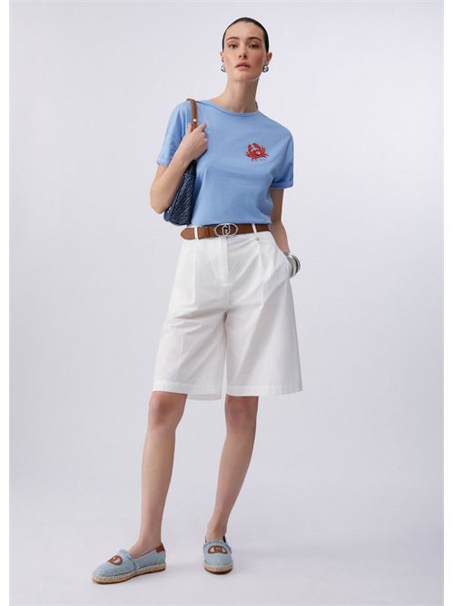 T-shirt woman blue LIU JO | WA6414JS923/P9431